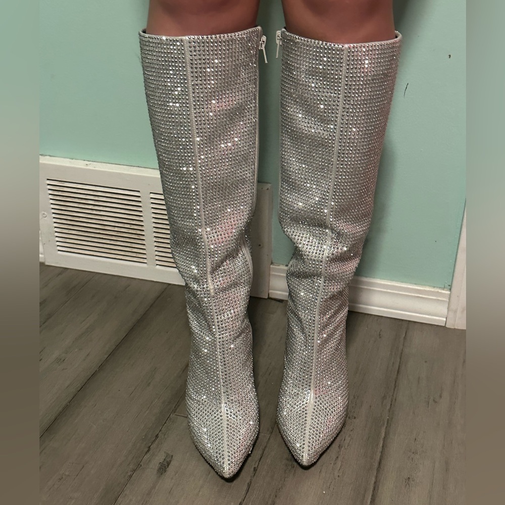Knee High Sparkly boots
